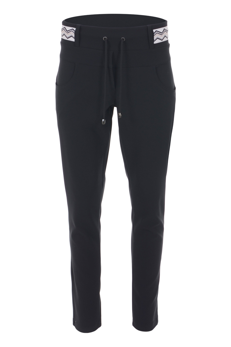 Bestseller broek met bedrukte tailleband