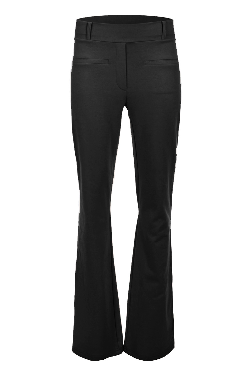 Plain design flair broek met riem