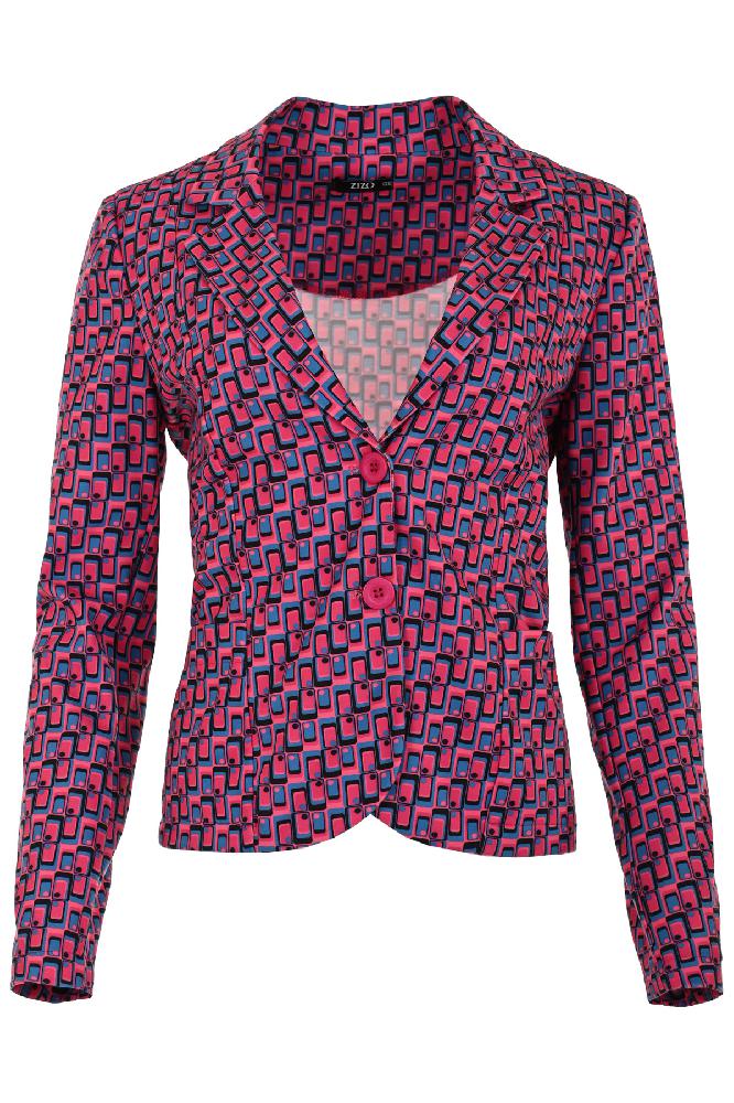 blazer van mooie jacquard stof in diverse prints 