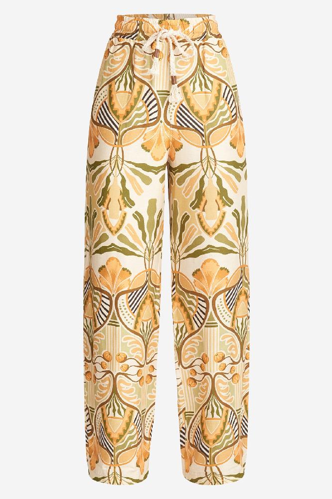 Jolijn broek print wijde fit 