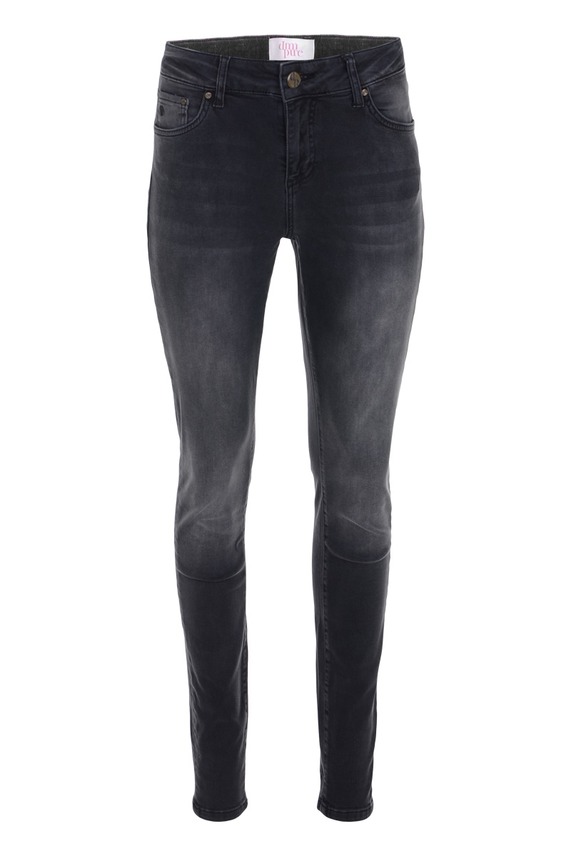 High-rise 5 pocket skinny fitted jeans