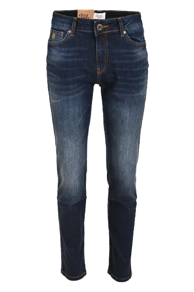 Mid-rise 5-pocket boyfried fitted jeans